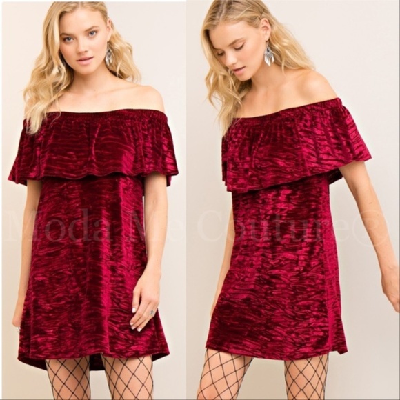 MODA ME COUTURE Dresses & Skirts - GLAM DOLLZ Velvet Mini Dress
